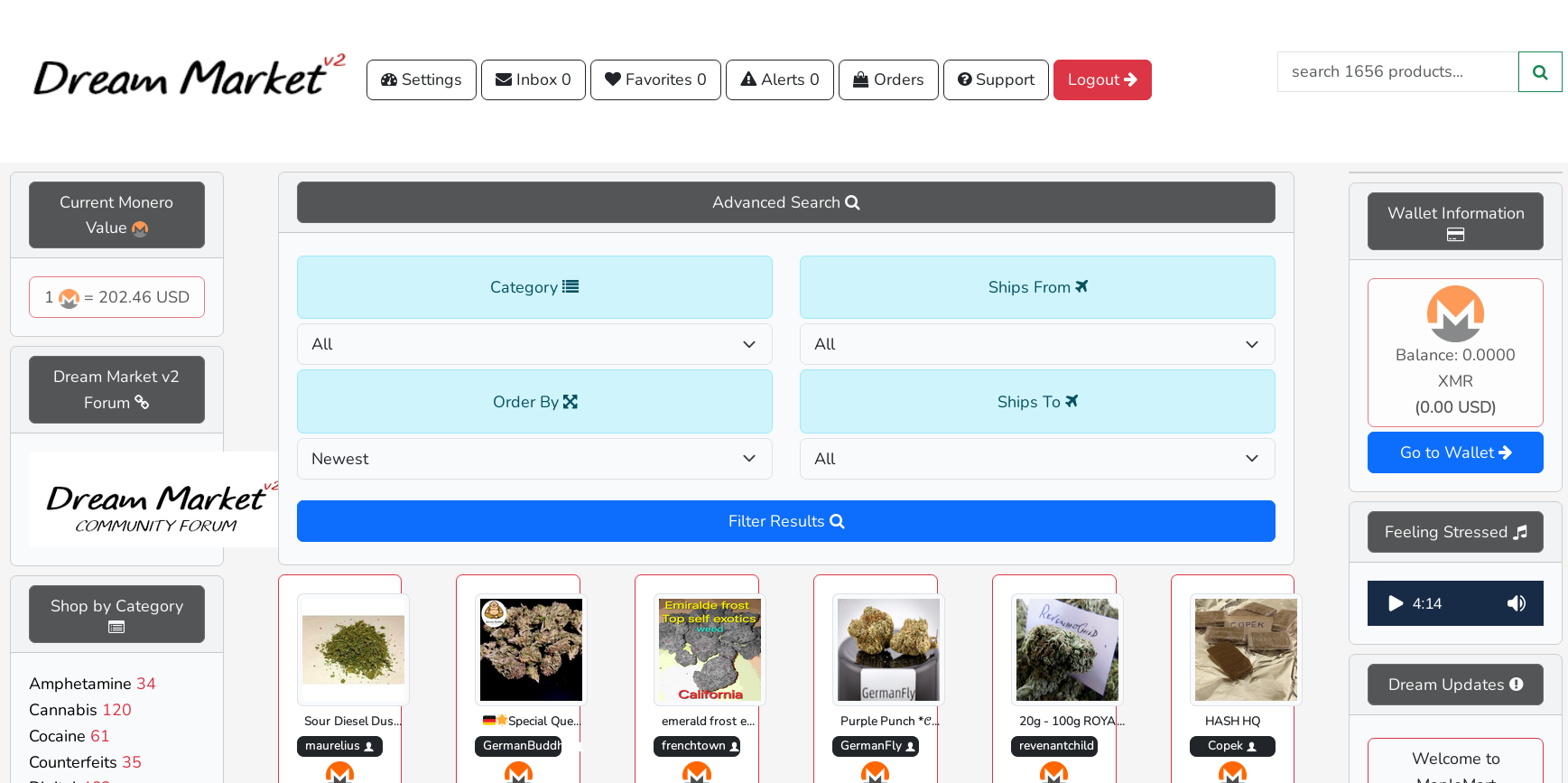 Dream V2 Market Screenshot