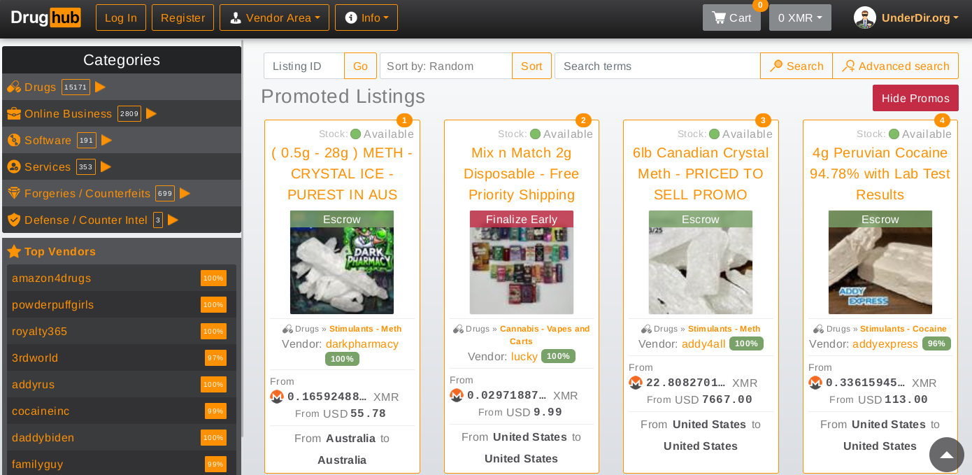 Drughub Market Screenshot